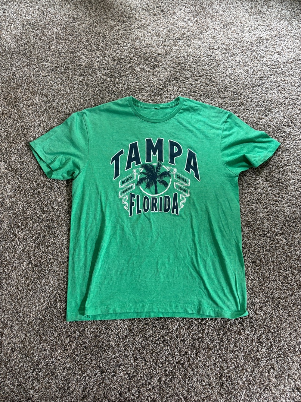 Tampa Florida Graphic Short-Sleeve Tee in Green